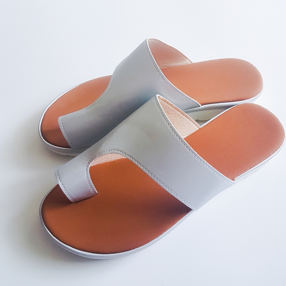 NWT silver sandals
